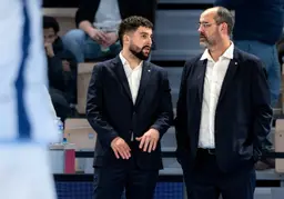 Franck Le Goff, ici à droite, a été écarté par le C' Chartres Métropole Basket