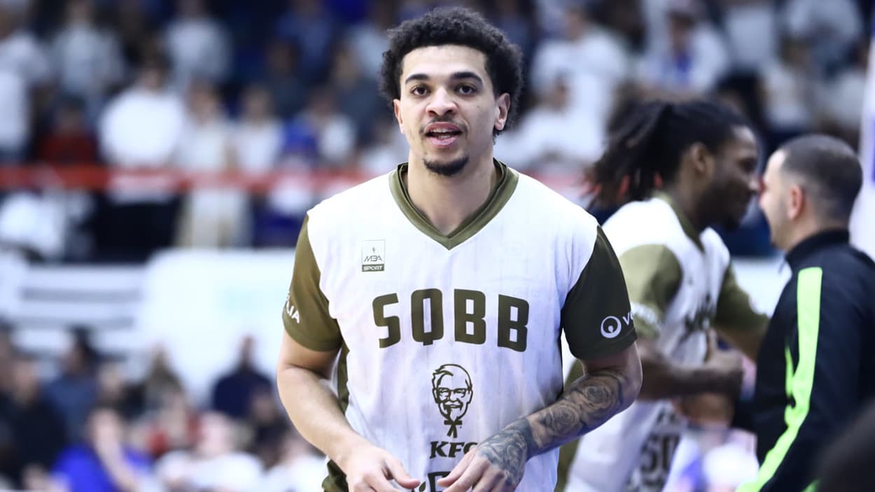 Lucas Boucaud (Saint-Quentin) à l'échauffement contre Le Portel Lucas Boucaud (Saint-Quentin) à l'échauffement contre Le Portel