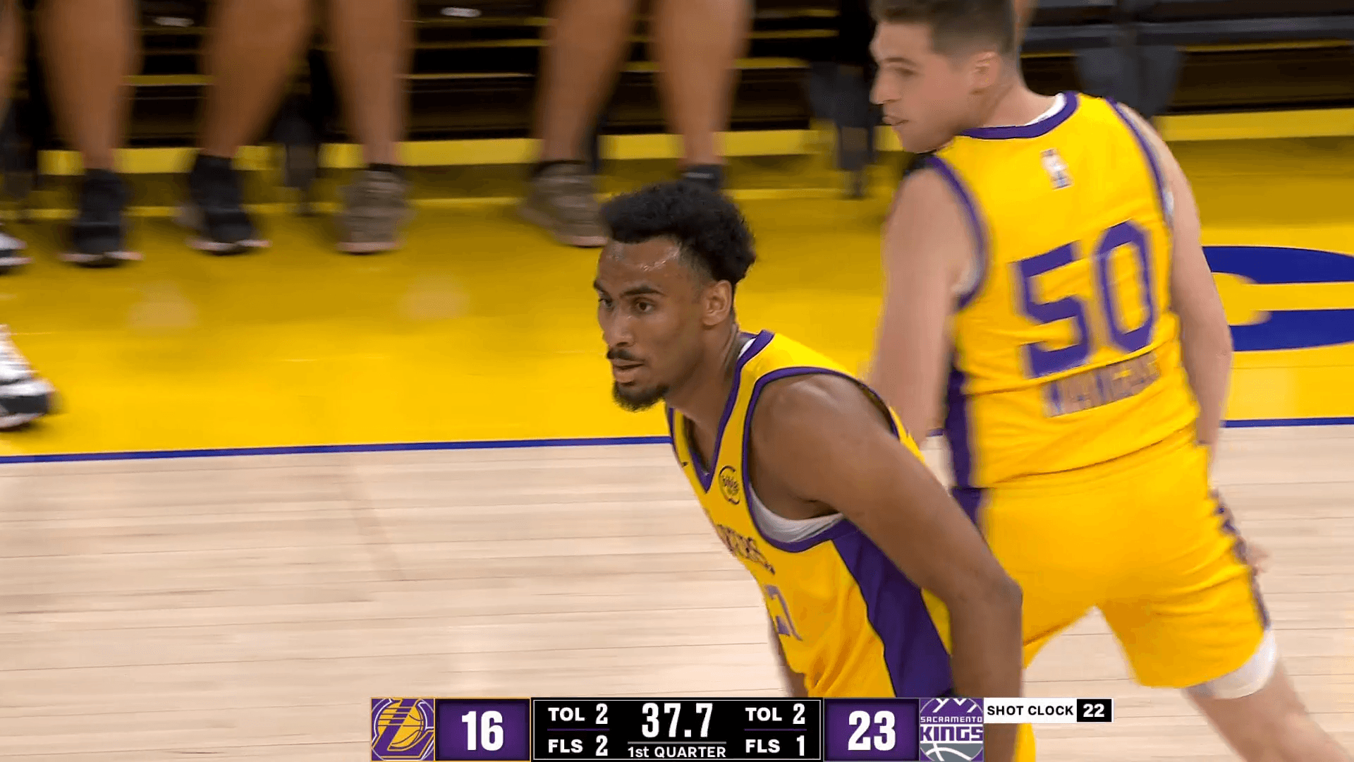 [Vidéo] Armel Traoré a marqué ses premiers points sous les couleurs des Lakers