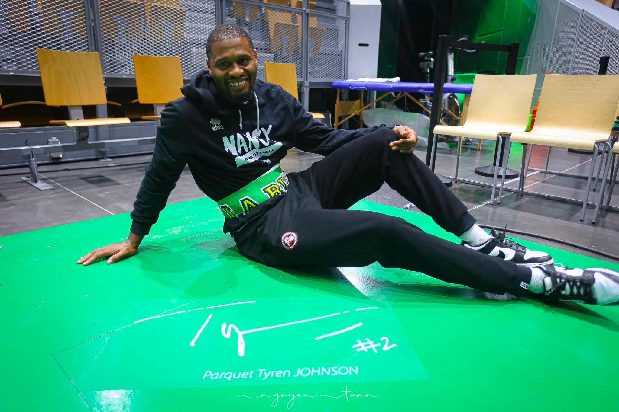 Blois inaugure le parquet Tyren Johnson