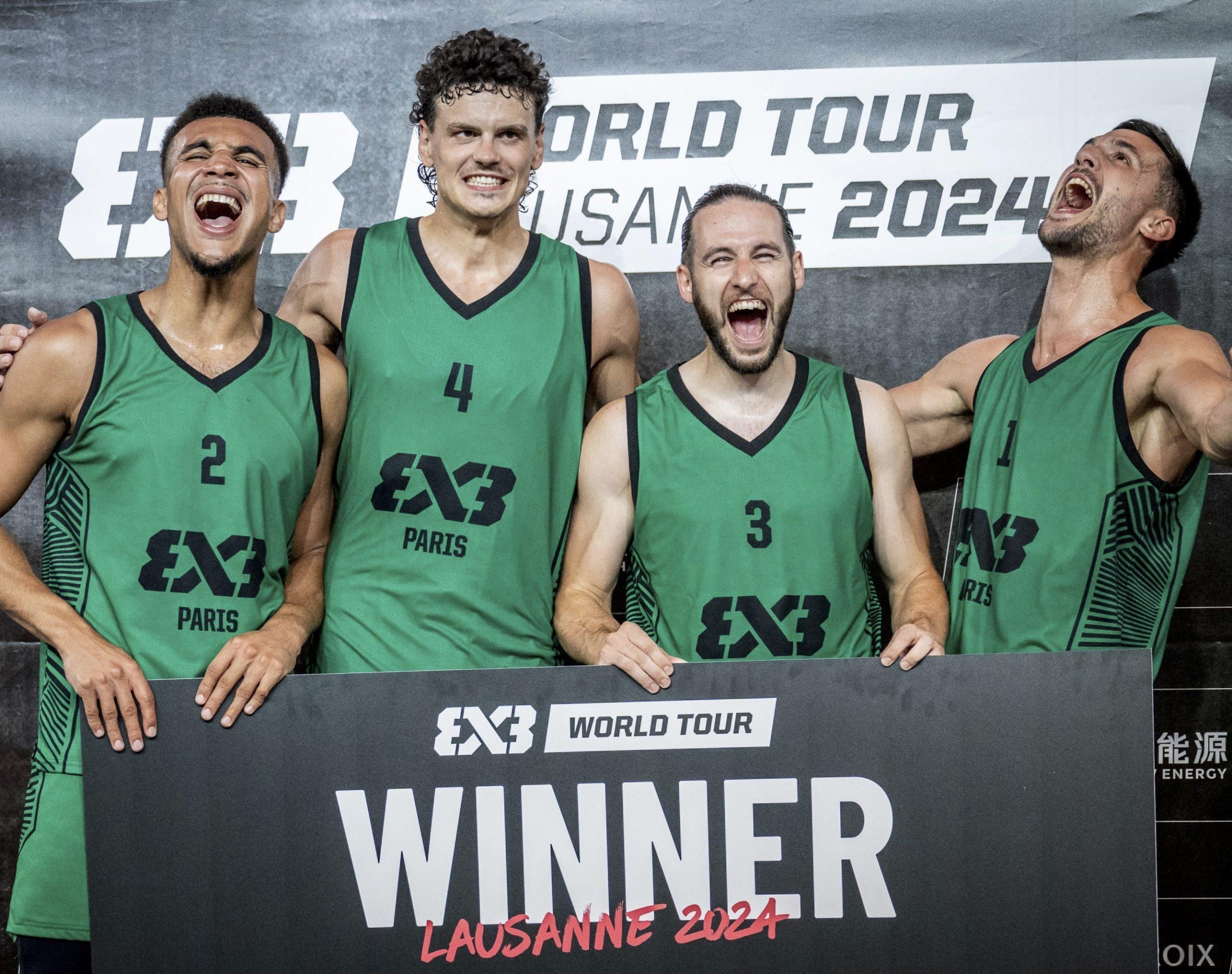 À Lausanne, 3×3 Paris signe sa deuxième victoire historique sur le World Tour