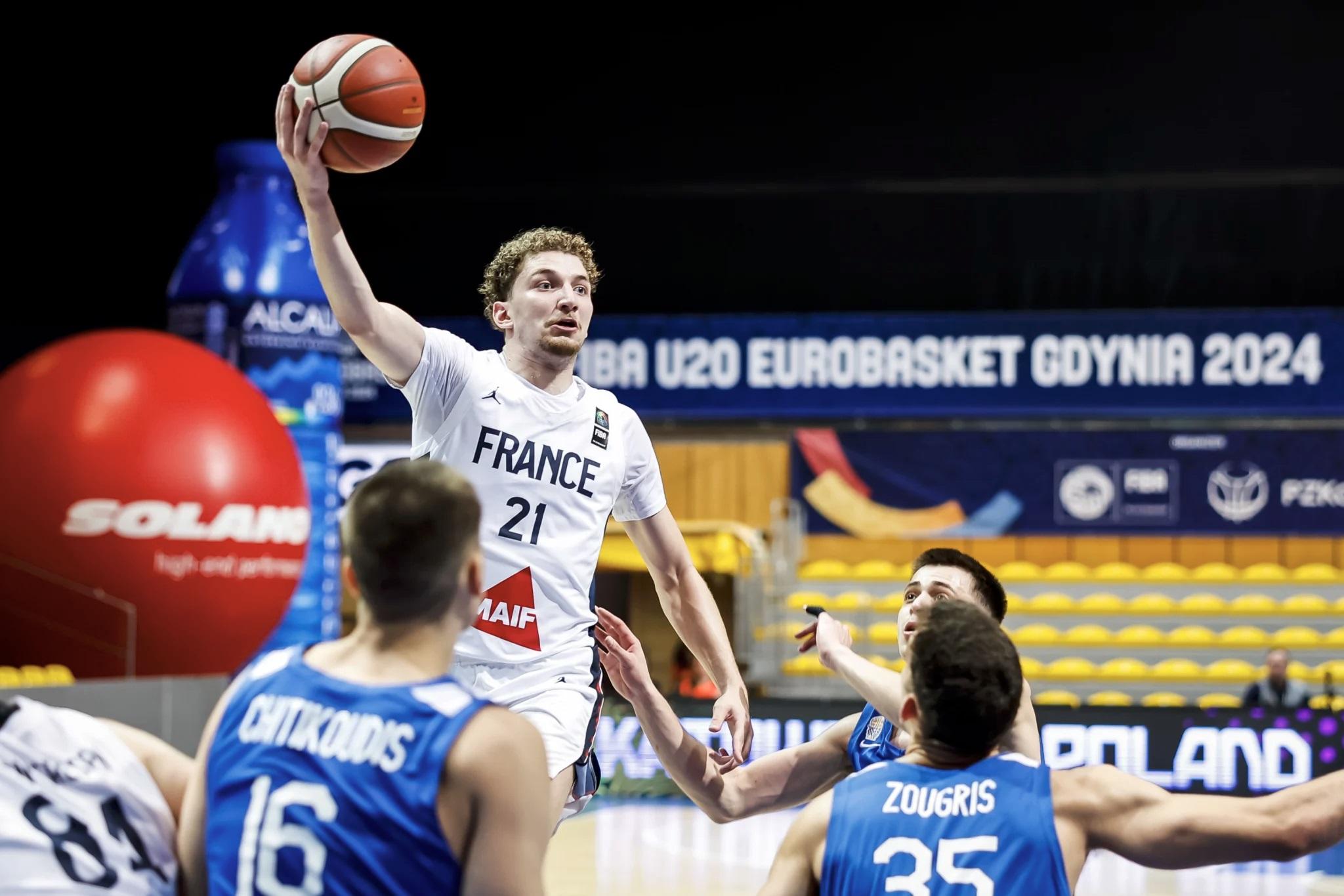 L&rsquo;équipe de France U20 s&rsquo;est envolée vers la finale contre la Grèce