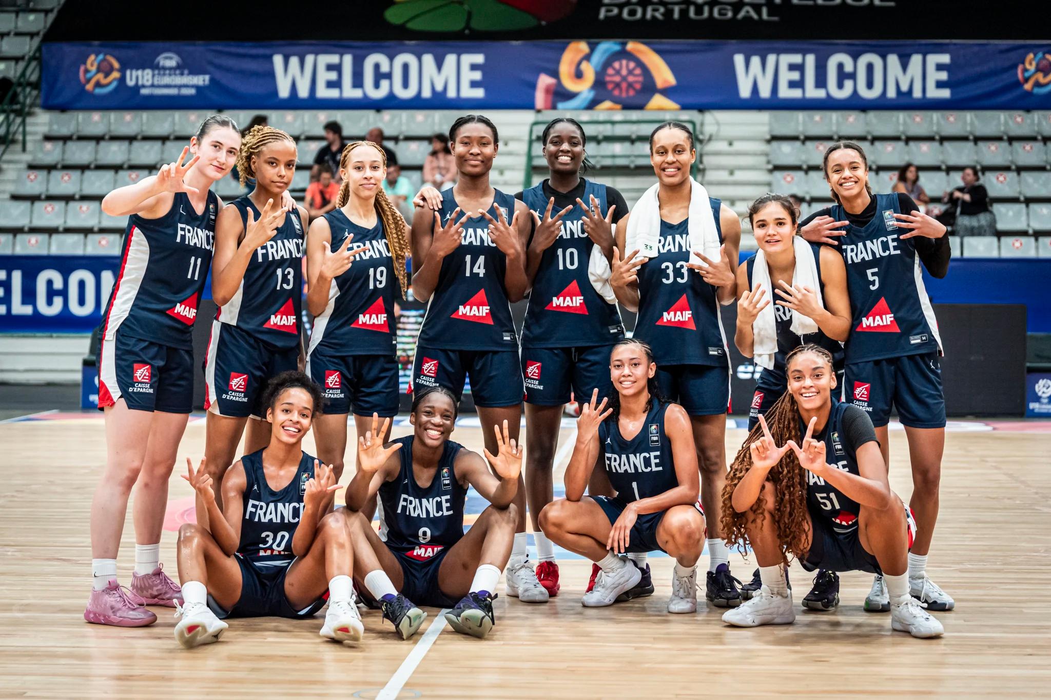 L’équipe de France U18 féminine, invaincue en poule, affrontera le Lettonie en 1/8e