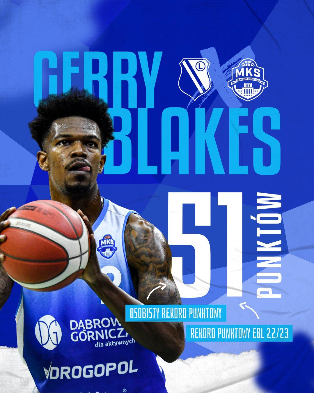 Gerry Blakes claque 51 points dans le championnat polonais