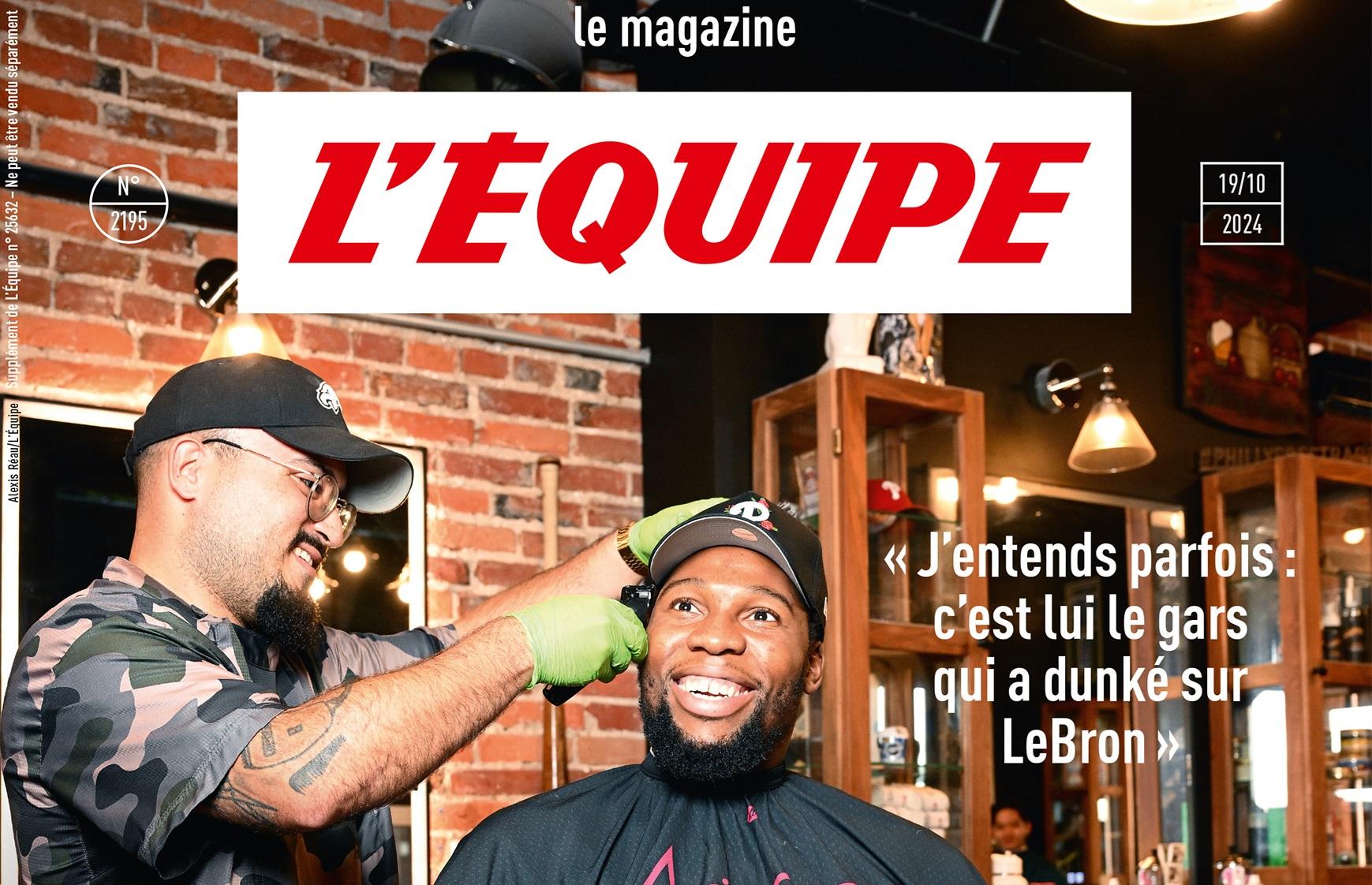 Guerschon Yabusele en Une de L’Équipe Magazine