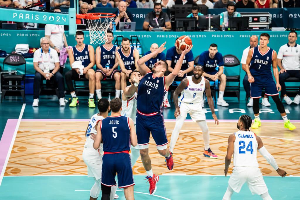 La Serbie explose Porto-Rico (+41), Jokic frôle le quatrième triple-double de l&rsquo;histoire des JO