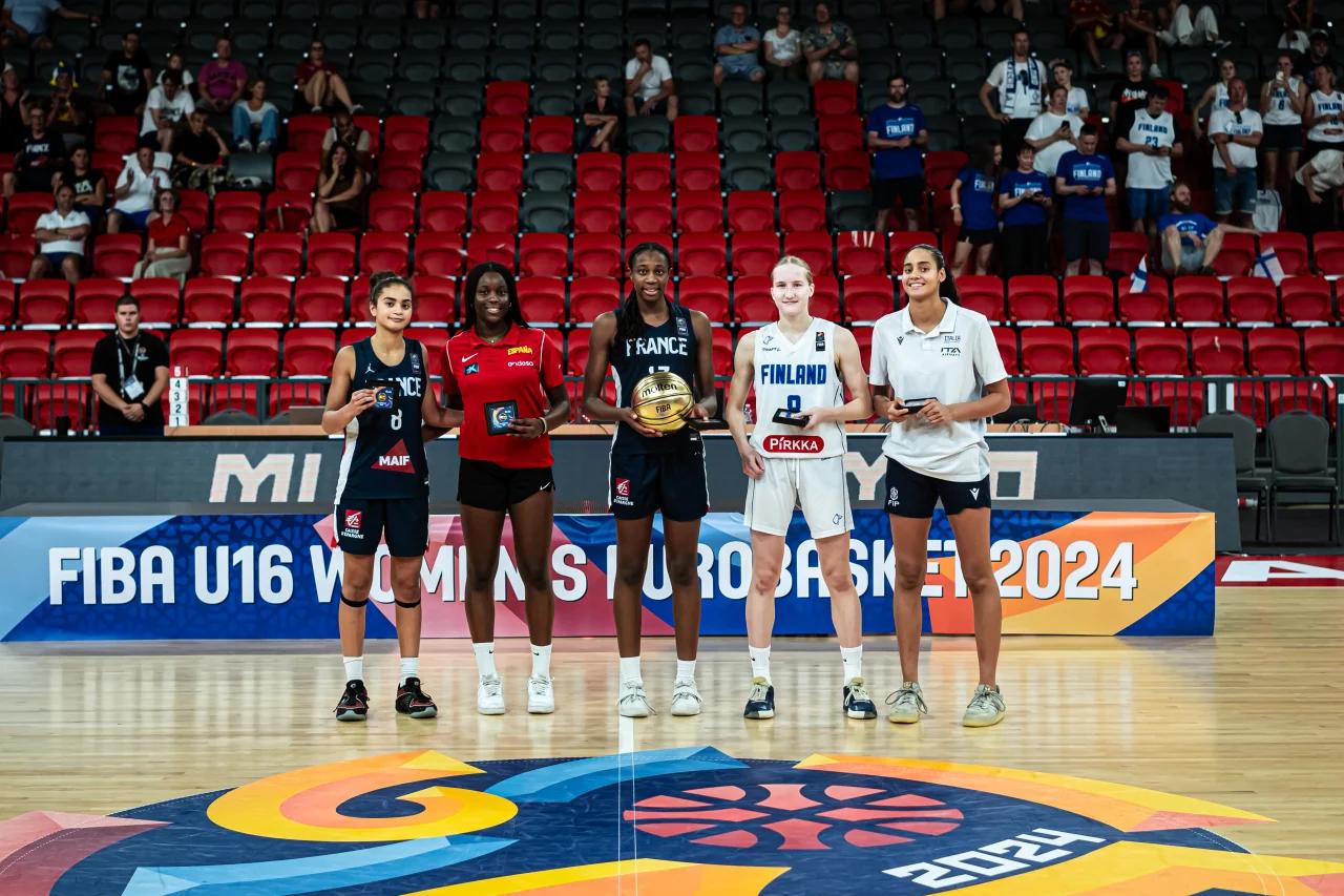 Kathy-Emma Otto MVP de l’Euro U16, Emma Broliron dans le cinq idéal