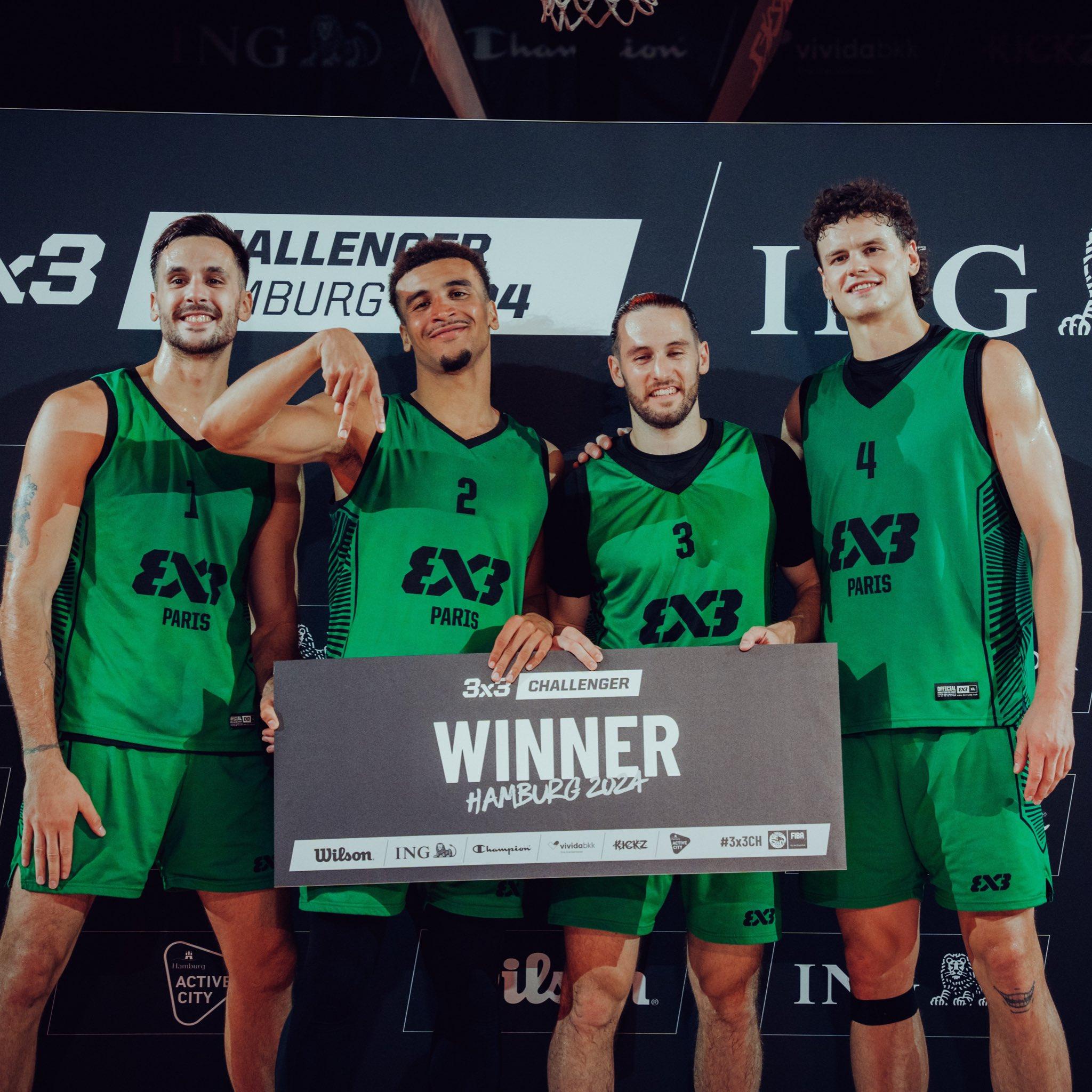 3×3 Paris continue sur sa belle lancée post JO : victoire au Challenger de Hambourg !