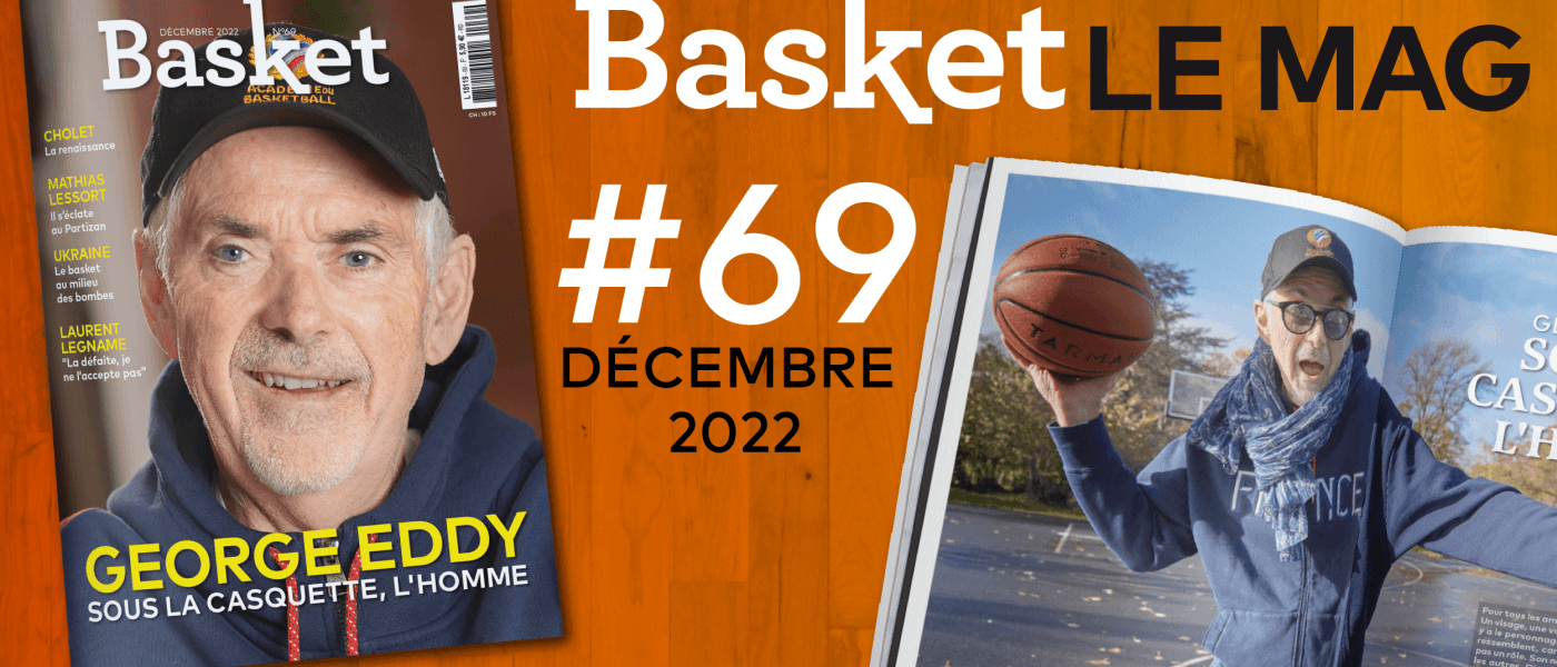 George Eddy en couverture du n°69 de Basket Le Mag