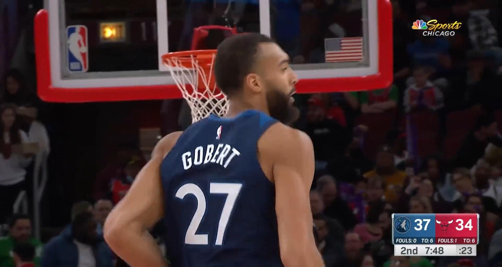 21 points et 19 rebonds mais la défaite pour Gobert à Chicago