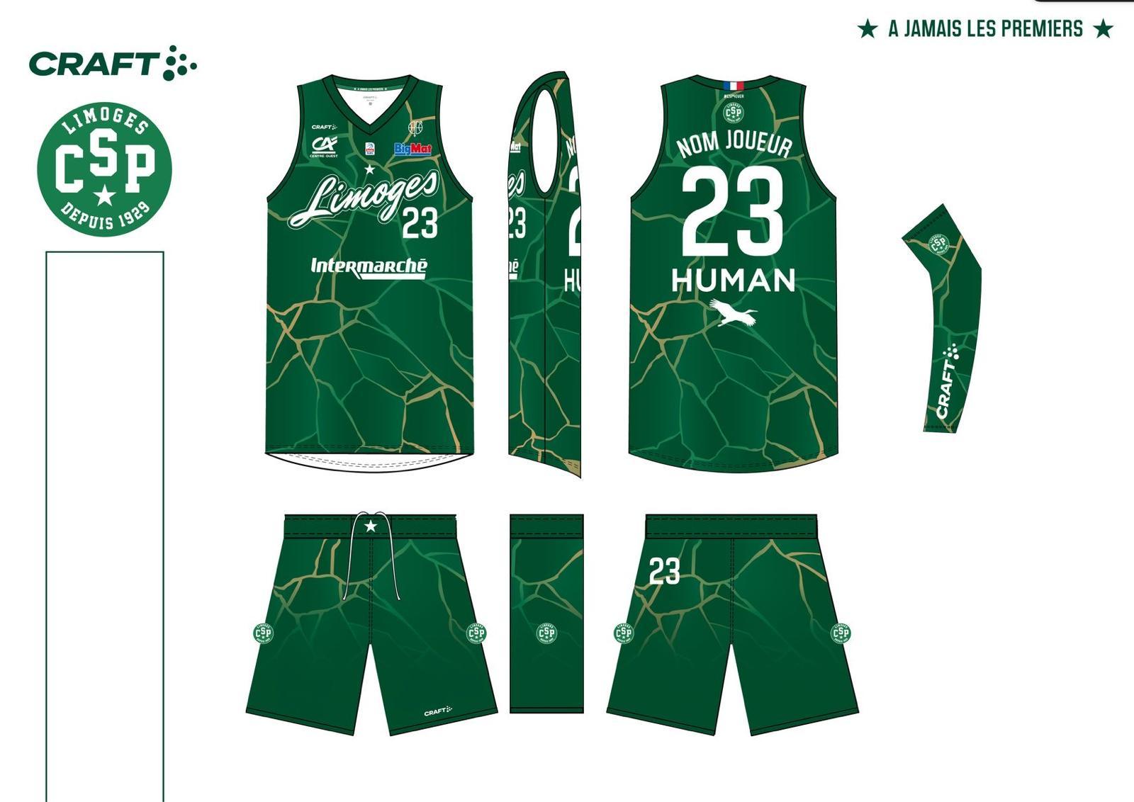 Le Limoges CSP change ses maillots pour la saison 2024-2025