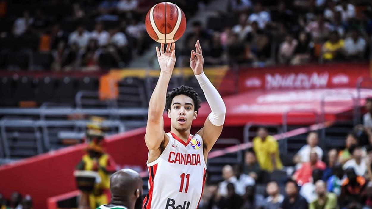 Andrew Nembhard avec le Canada en 2019