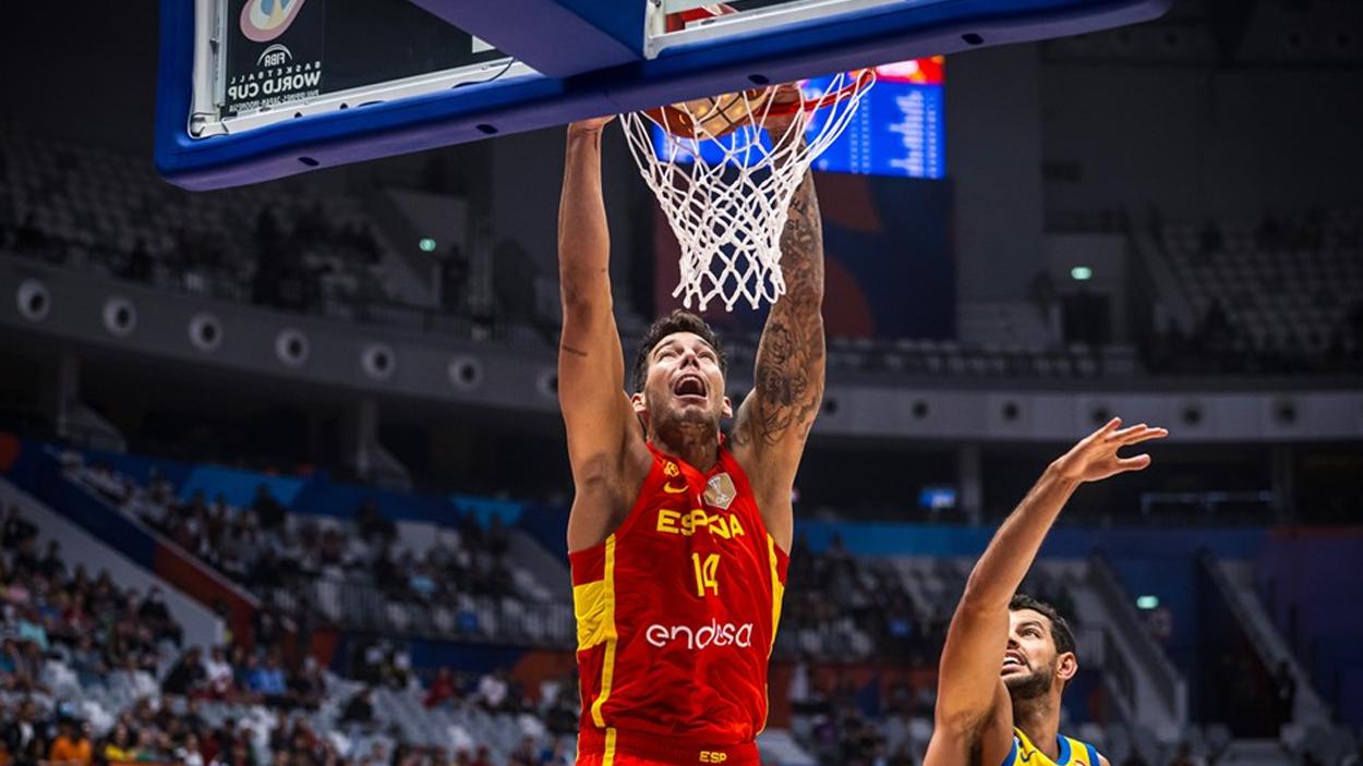 Willy Hernangomez avec l'Espagne en 2023