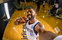 Kyrie Irving au Media Day des Dallas Mavericks.